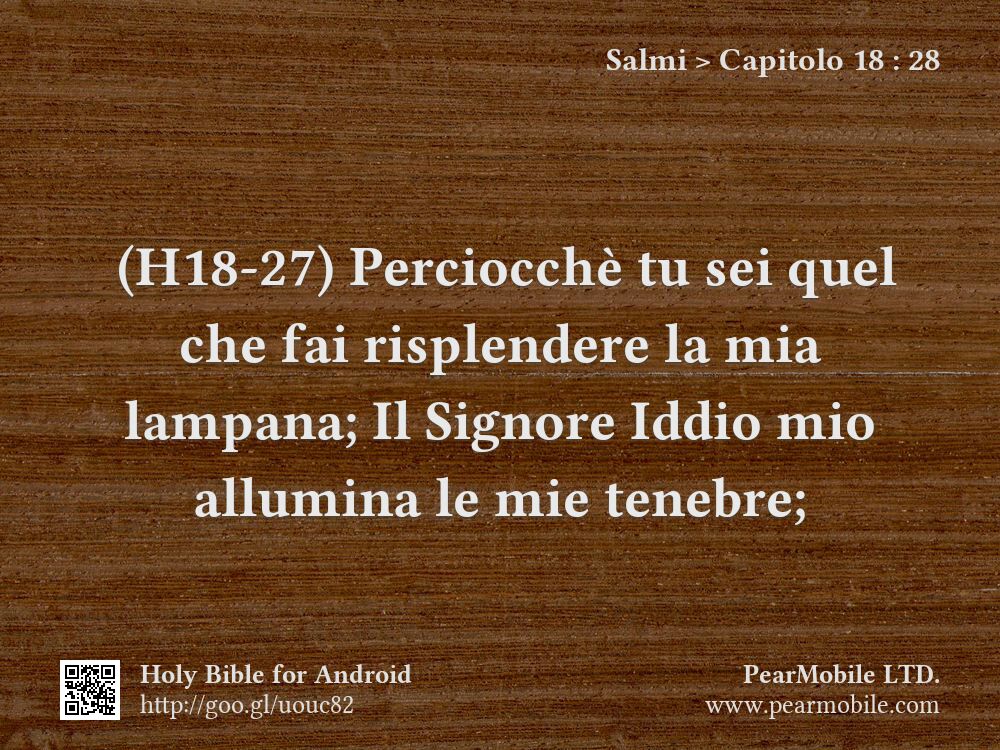 Salmi, Capitolo 18:28